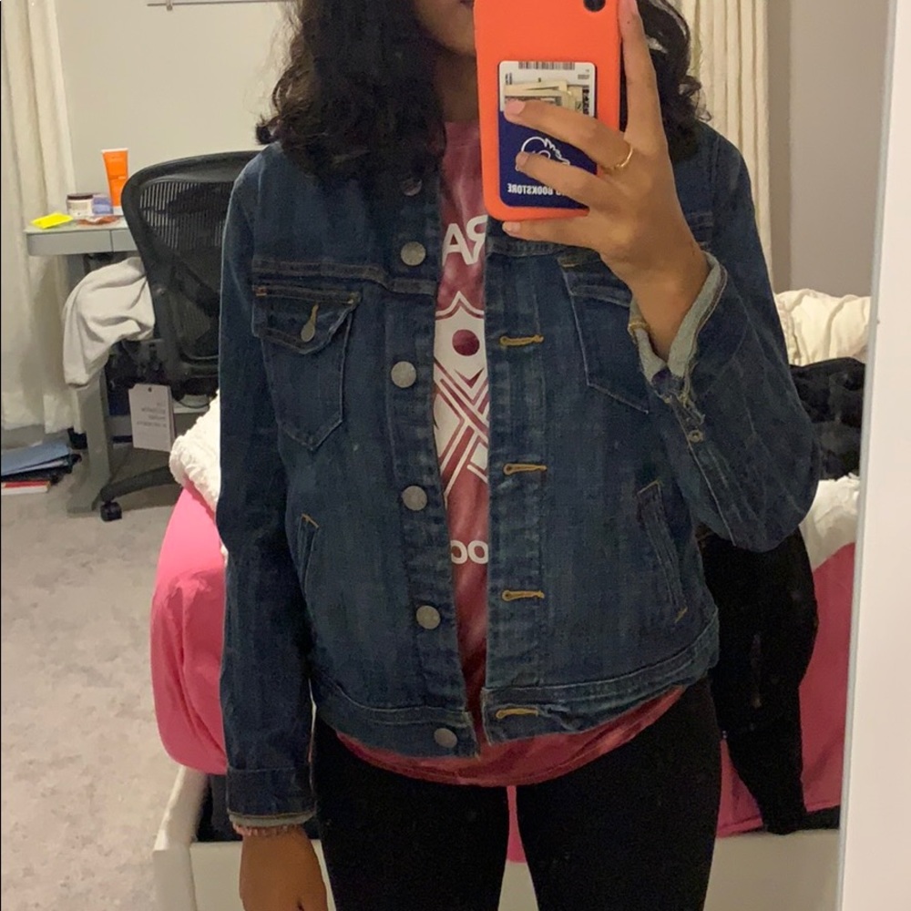 Super cute jcrew jean jacket